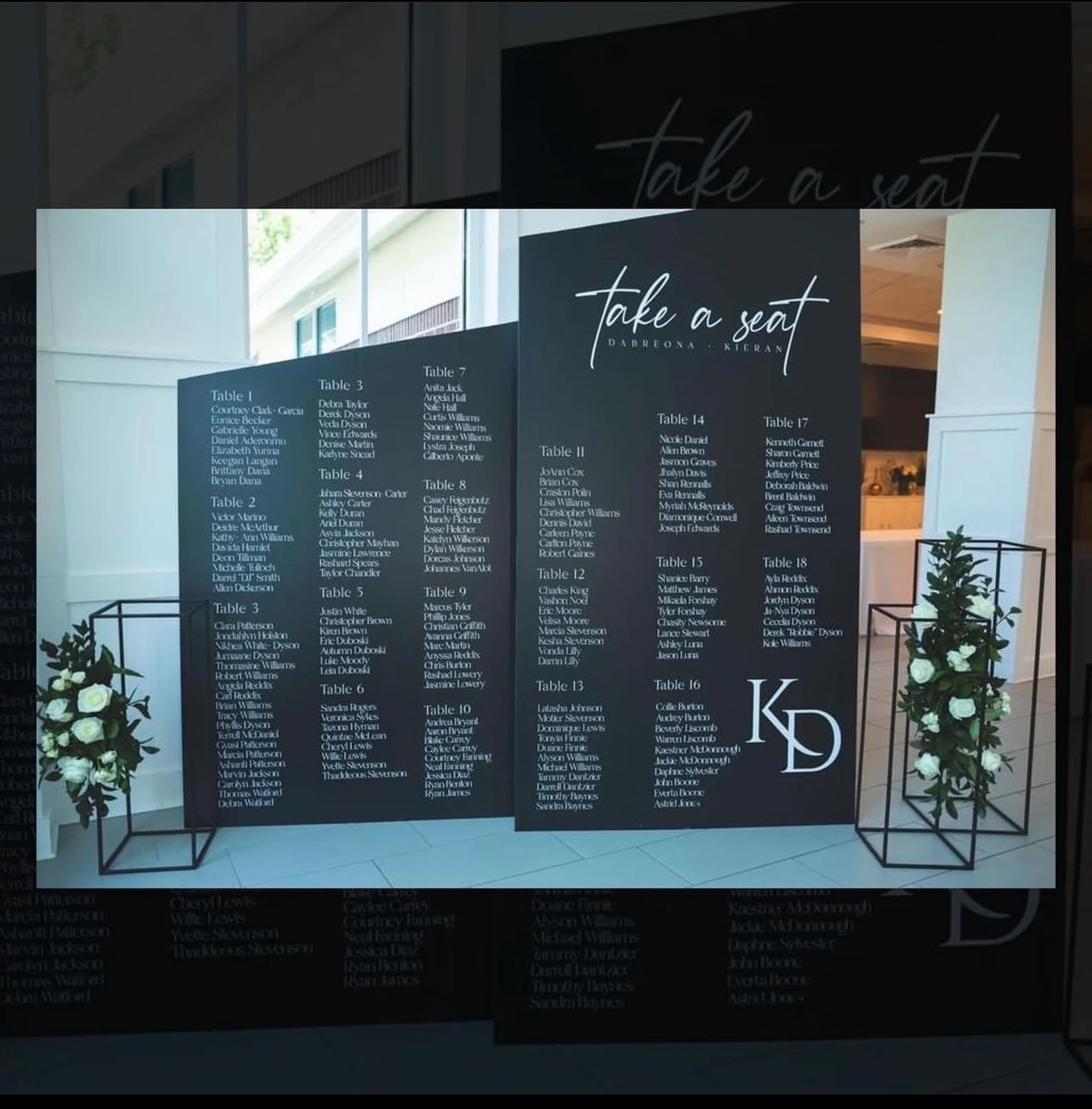 Custom Wedding Seating Chart Board